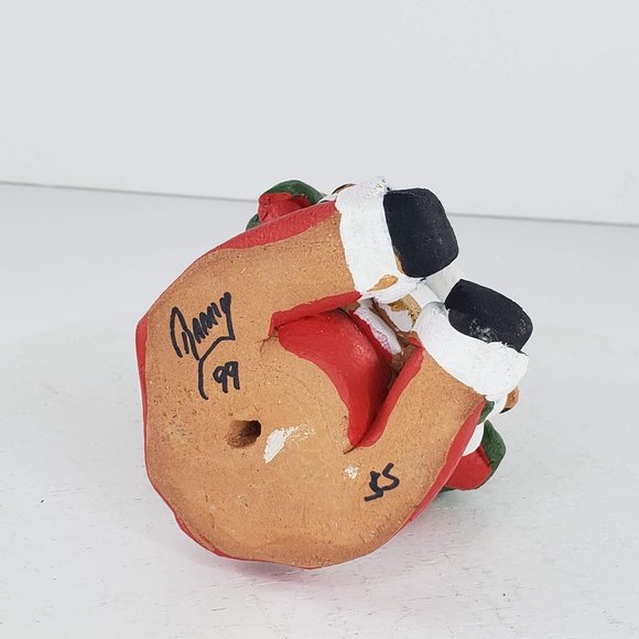 Ramey Pottery Santa Claus Storyteller Six Kids Eyes Closed Southwestern - Picture 6 of 6